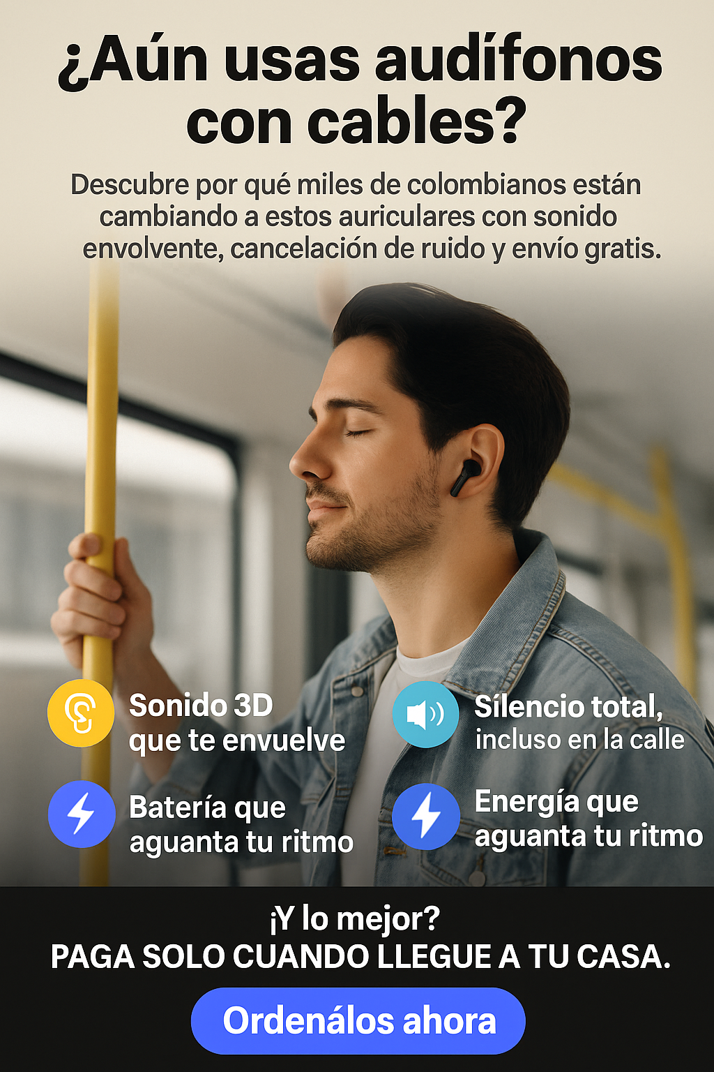 Auriculares Bluetooth Premium: ¡Ahora por $155.000!