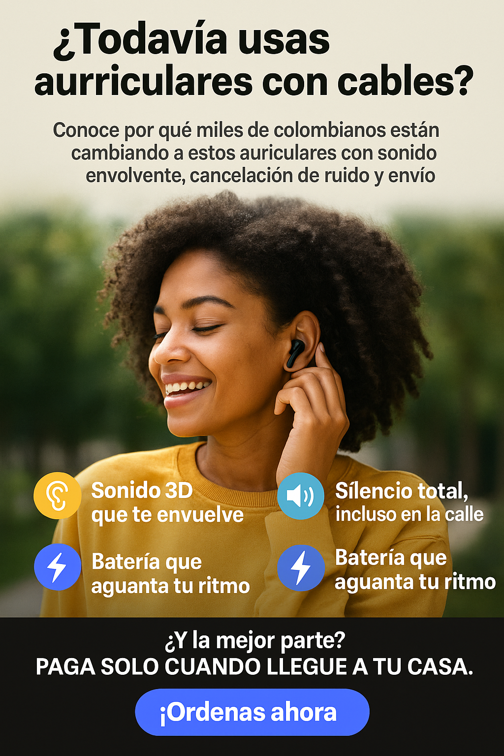 Auriculares Bluetooth Premium: ¡Ahora por $155.000!