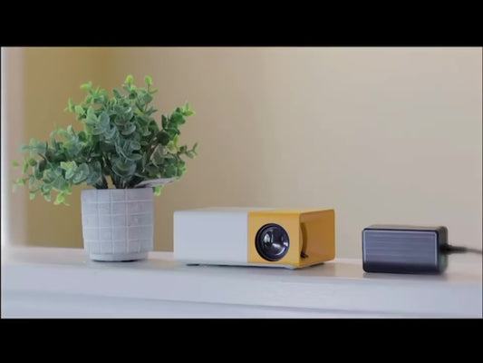 Mini proyector LED portátil 1080p, 600 lúmenes, HDMI YG300